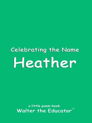 cover image of Celebrating the Name Heather